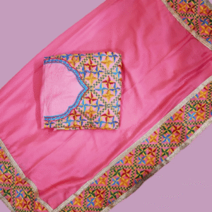 Phulkari Suit with Dupatta (Un-stitched)
