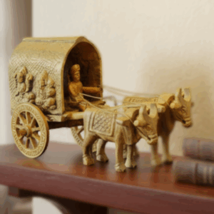 Bullock Cart in Brass