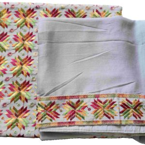 Phulkari Suit with Dupatta (Un-stitched) - Sold Out