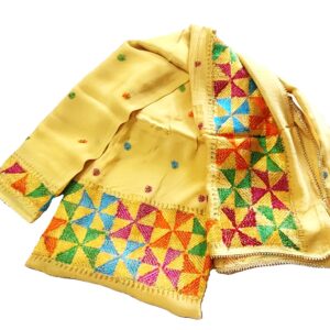 Phulkari Suit with Dupatta - Handwork (Un-stitched)