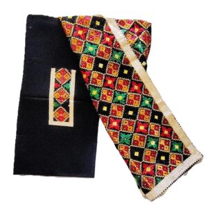 Phulkari Suit with Dupatta (Un-stitched)
