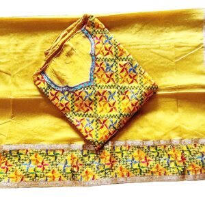 Phulkari Suit with Dupatta (Un-stitched)