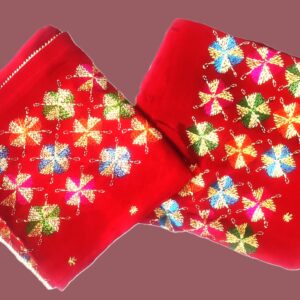 Hand Embroidery - Phulkari Suit with Dupatta (Un-stitched)