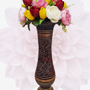 Pure Brass Flower Pot (Black)
