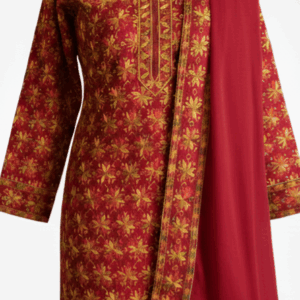 Phulkari Suit with Dupatta (Unstitched)